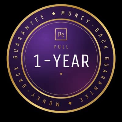 Full 1-year money-back guarantee
